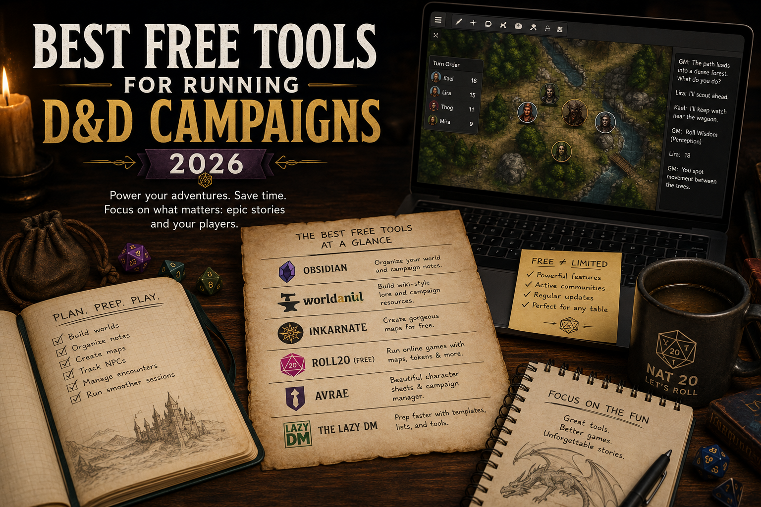 The Best Free Tools for Running D&D Campaigns in 2026