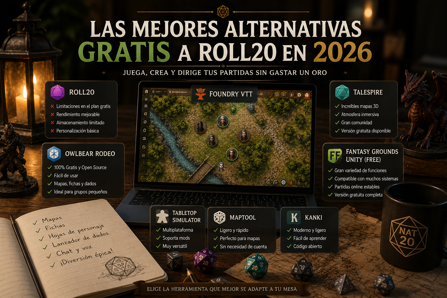 The Best Free Roll20 Alternatives in 2026 (No Subscription Required)