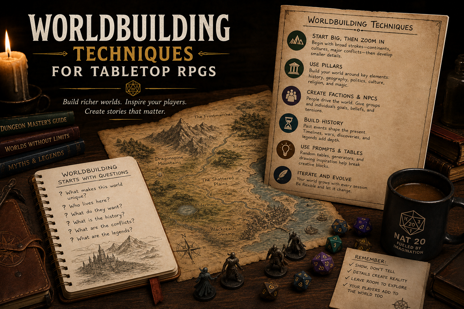 Worldbuilding for Tabletop RPGs: 7 Techniques to Make Your Setting Unforgettable